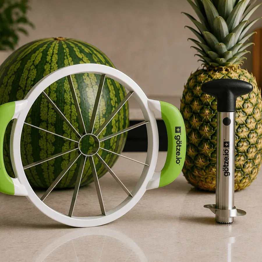 Götze Fruit Peeler Bundle – Mr. Watermelon & Mrs. Pineapple