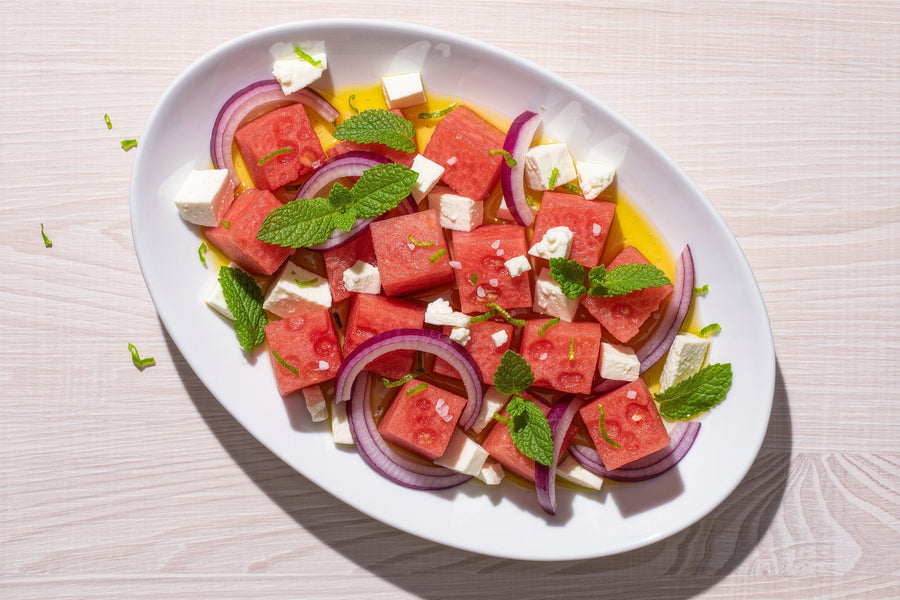 Watermelon, Feta & Mint Salad