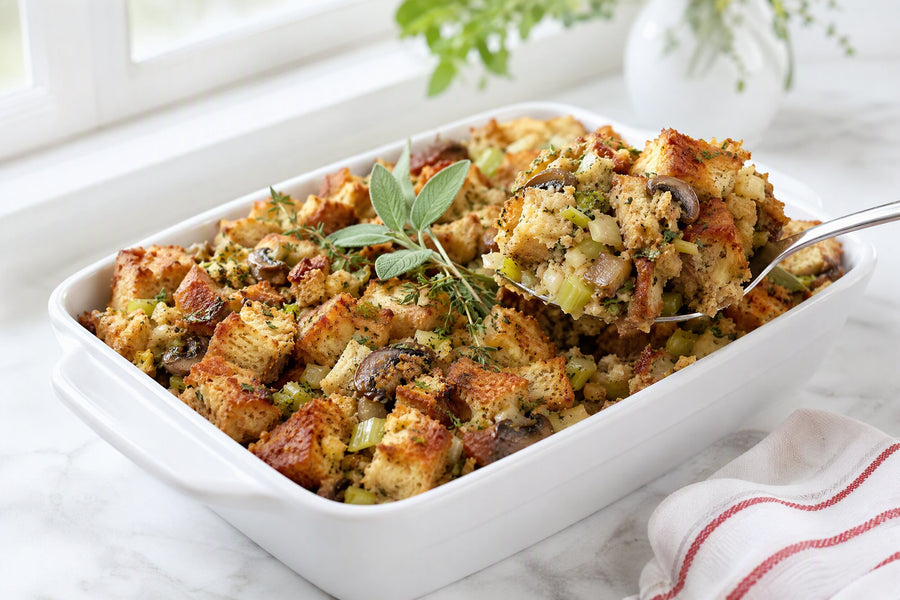 Vegan Mushroom & Herb Stuffing