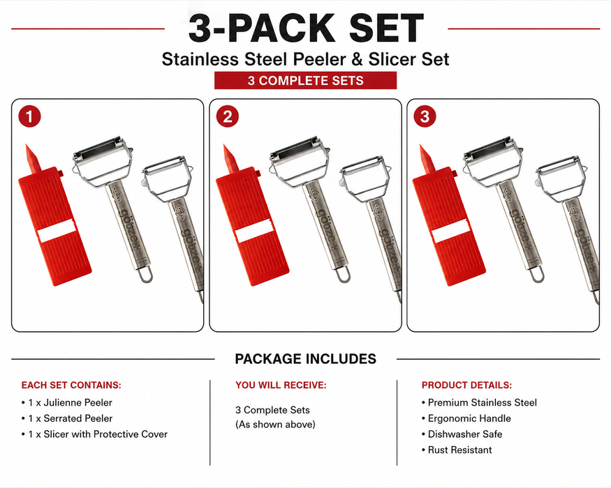 Götze Holiday Mega Bundle 3 Complete peeler Sets + 3 Complete shears Sets LIMITED AVAILABLE!