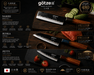Götze Japanese Collection handcrafted Japanese kitchen knives