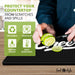 Götze Knot & Style Bar Mat | Stylish Bar Accessory protecting a countertop while slicing lime, featuring reusable, non-slip, waterproof, and heat-resistant construction.