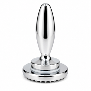 Götze Reversible Dual-Sided Meat Tenderizer & Pounder with polished ergonomic handle and textured tenderizing surface on a white background.