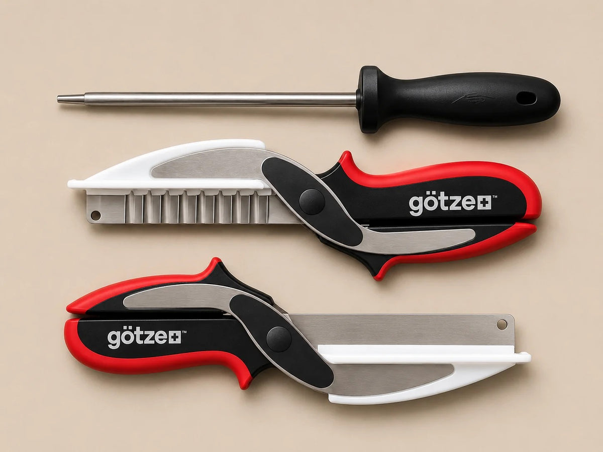 Götze Limited Bundle – Complete Peeler & Kitchen Shears Set