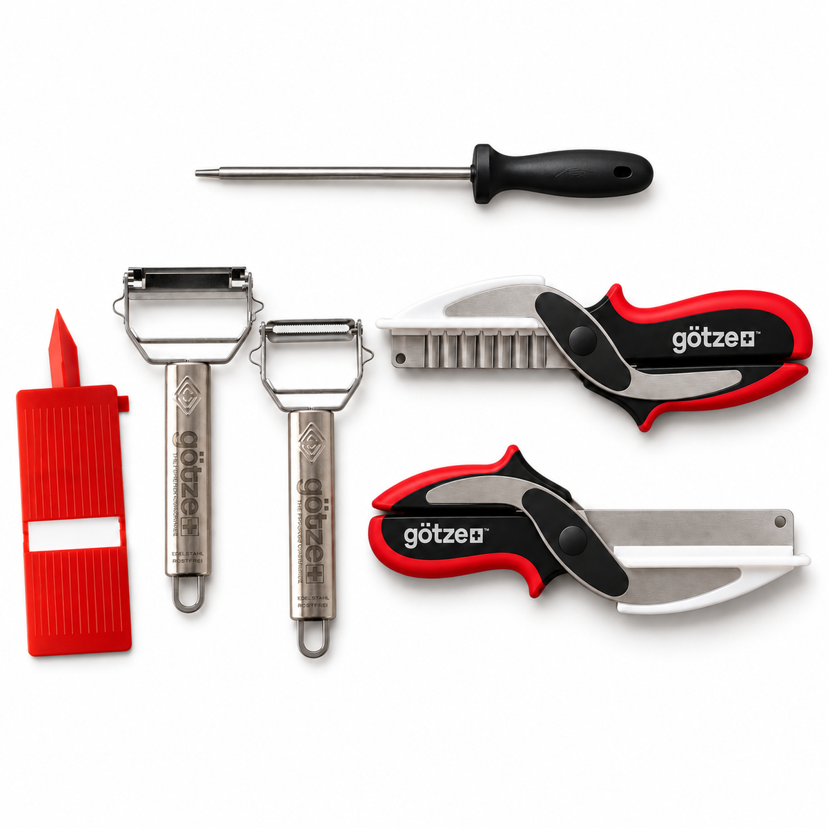 Götze Limited Bundle – Complete Peeler & Kitchen Shears Set