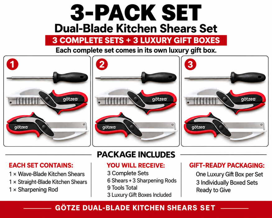 Götze Holiday 3-Pack Shears Bundle (2026)