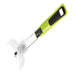 Götze Guarded Apple Corer with green and black ergonomic handle, stainless steel coring shaft, and clear protective safety guard on a white background.