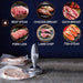 Götze Reversible Dual-Sided Meat Tenderizer & Pounder suitable for beef steak, chicken breast, duck breast, pork loin, lamb chops, and fish steak.