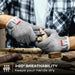 Premium Cut Resistant Glove worn while carving wood, featuring breathable fabric designed to help keep hands dry during detailed work.