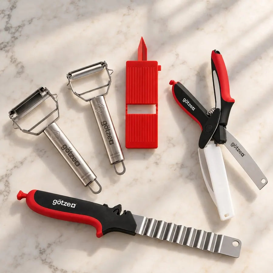 Götze Limited Bundle – Complete Peeler & Kitchen Shears Set